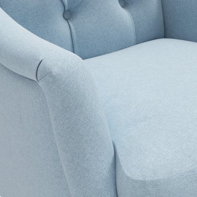 Armchair - Sky blue - House linen mix