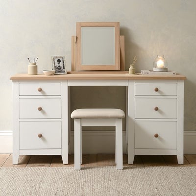 Double Pedestal Dressing Table