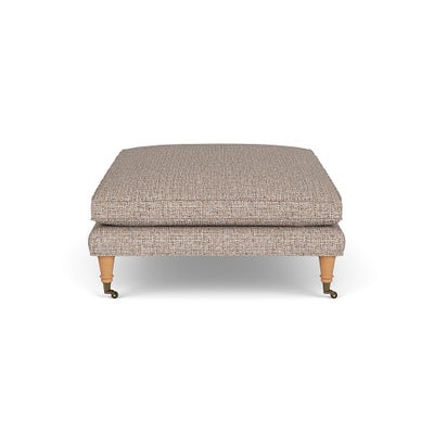 Foot Stool - Natural Mix - Textured Weave
