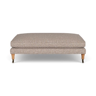 Foot Stool - Natural Mix - Textured Weave