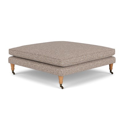 Foot Stool - Natural Mix - Textured Weave