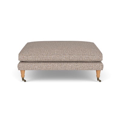Foot Stool - Natural Mix - Textured Weave