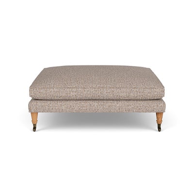 Foot Stool - Natural Mix - Textured Weave