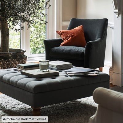 Armchair - Indigo - House Linen Mix