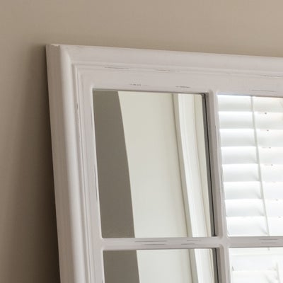 Brandon Distressed Mirror - Soft white