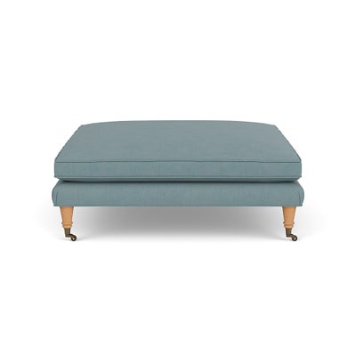 Foot Stool - Sky blue - House linen mix