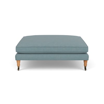 Foot Stool - Sky blue - House linen mix