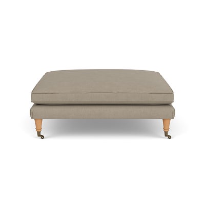 Foot Stool - Dove grey - House linen mix