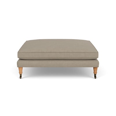 Foot Stool - Dove grey - House linen mix
