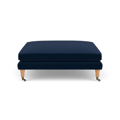 Foot Stool - Deep blue - Matt Velvet
