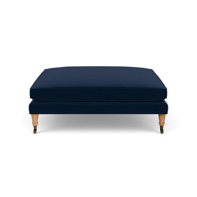 Foot Stool - Deep blue - Matt Velvet
