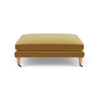 Foot Stool - Mustard - Matt Velvet