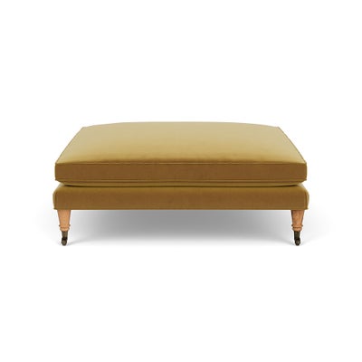 Foot Stool - Mustard - Matt Velvet