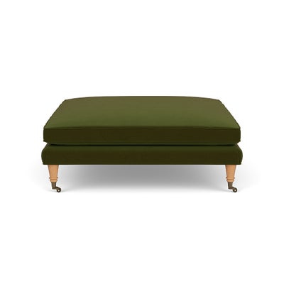 Foot Stool - Forest Green - Matt Velvet