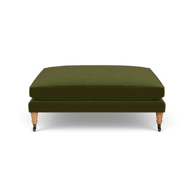 Foot Stool - Forest Green - Matt Velvet