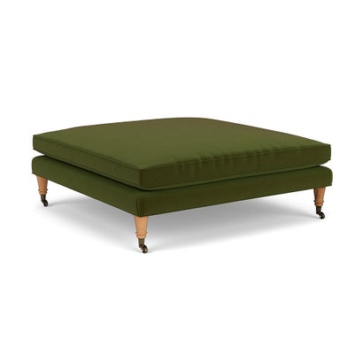 Foot Stool - Forest Green - Matt Velvet