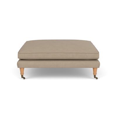 Foot Stool - Natural - House Linen Mix