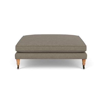 Foot Stool - Mid Grey - House Linen Mix