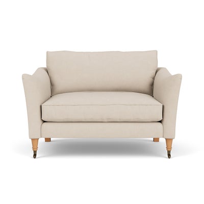 Love Seat - Lily White - House Linen Mix