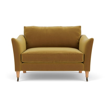 Love Seat - Mustard - Matt Velvet