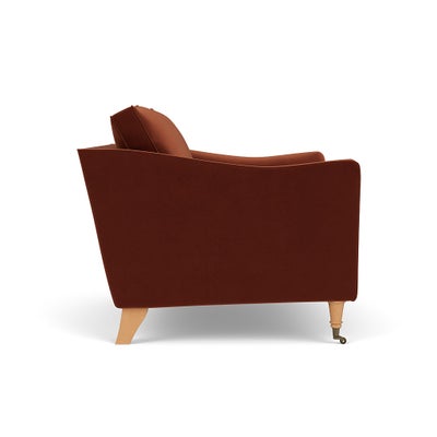 Love Seat - Brick - Matt Velvet