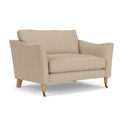 Love Seat - Natural - Compton Stripe