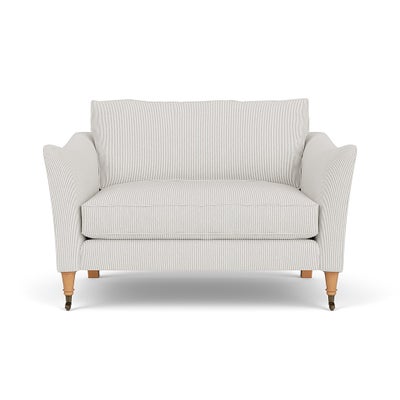 Love Seat - Grey - Broadway Stripe