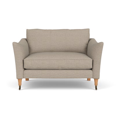 Love Seat - Natural - Herringbone Weave