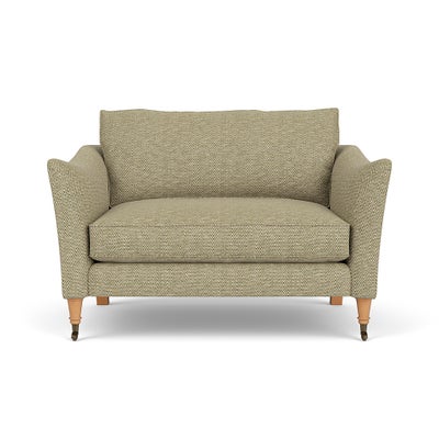 Love Seat - Apple - Herringbone Weave