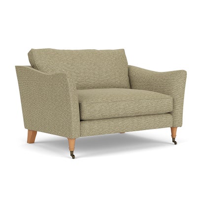 Love Seat - Apple - Herringbone Weave