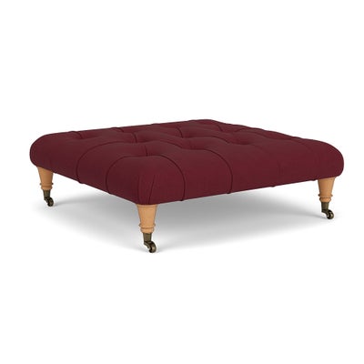 Foot Stool - Rosehip - House linen mix