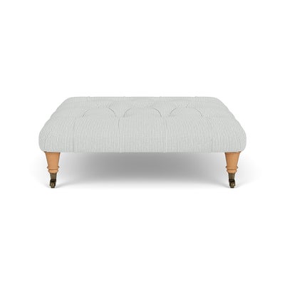 Foot Stool - Duck Egg - Broadway Stripe