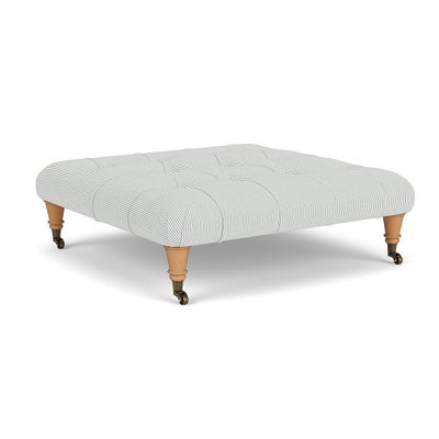 Foot Stool - Duck Egg - Broadway Stripe