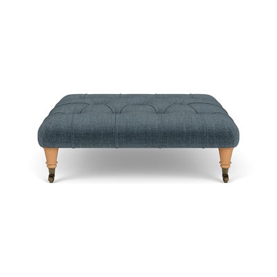 Foot Stool - Teal - Eco Chenille