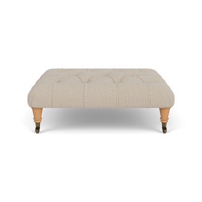 Foot Stool - Natural - Rustic weave