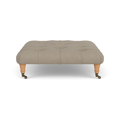 Foot Stool - Dove grey - House linen mix