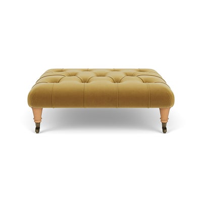 Foot Stool - Mustard - Matt Velvet