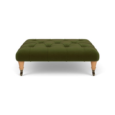Foot Stool - Forest Green - Matt Velvet