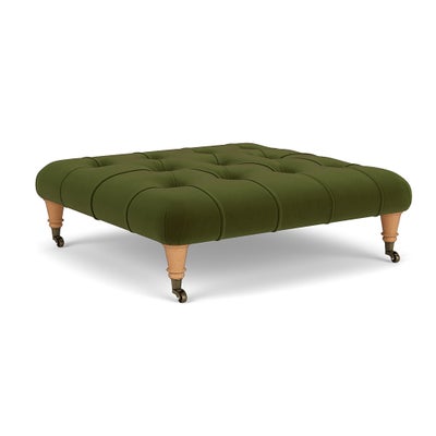 Foot Stool - Forest Green - Matt Velvet