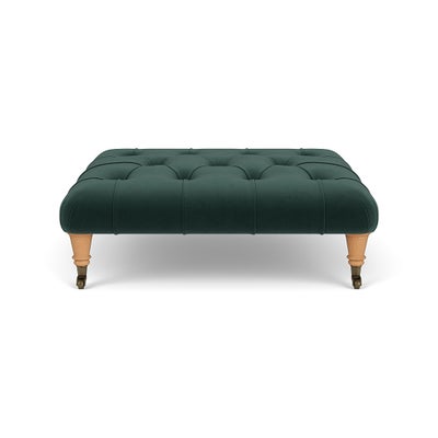 Foot Stool - Lake - Matt Velvet