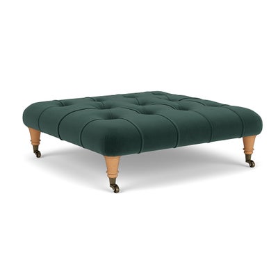 Foot Stool - Lake - Matt Velvet