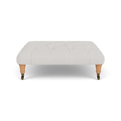 Foot Stool - Grey - Broadway Stripe