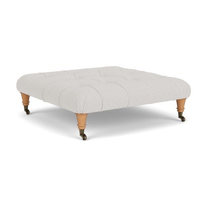 Foot Stool - Grey - Broadway Stripe