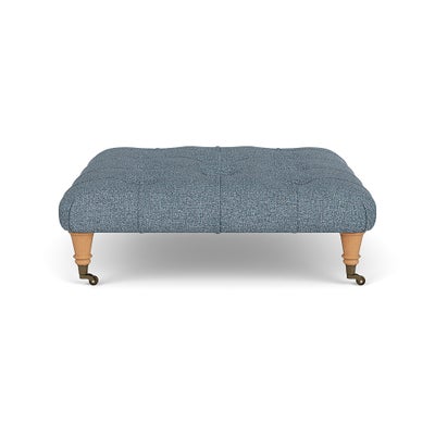 Foot Stool - Mid Blue - Aquaclean Oxford