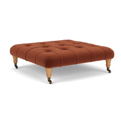 Foot Stool - Brick - Matt Velvet