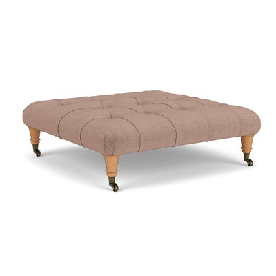 Foot Stool - Dusky Rose - Eco Chenille