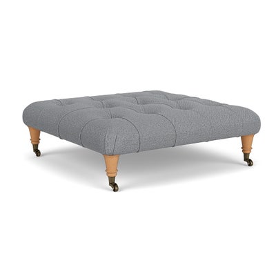 Foot Stool - Blue Marl - House Weave