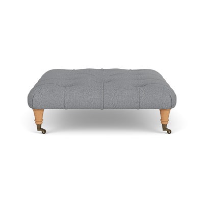 Foot Stool - Blue Marl - House Weave