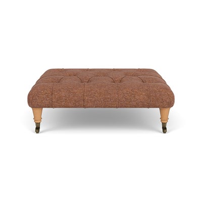 Foot Stool - Brick Marl - Aquaclean Oxford