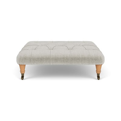 Foot Stool - Grey Mist - Eco Chenille